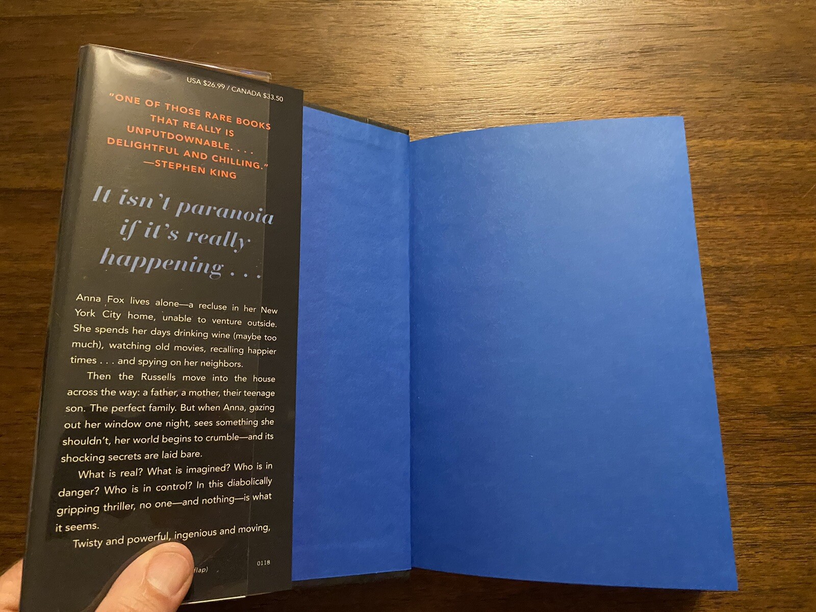SIGNED The Woman in the Window By A.J. Finn 1st Printing First Edition 2018 HCDJ