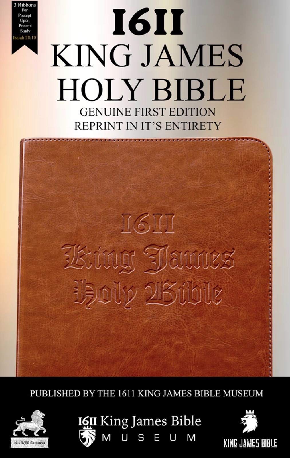 Original 1611 King James Bible KJV AV1611 Facsimile Brown w/ Apocrypha Softcover