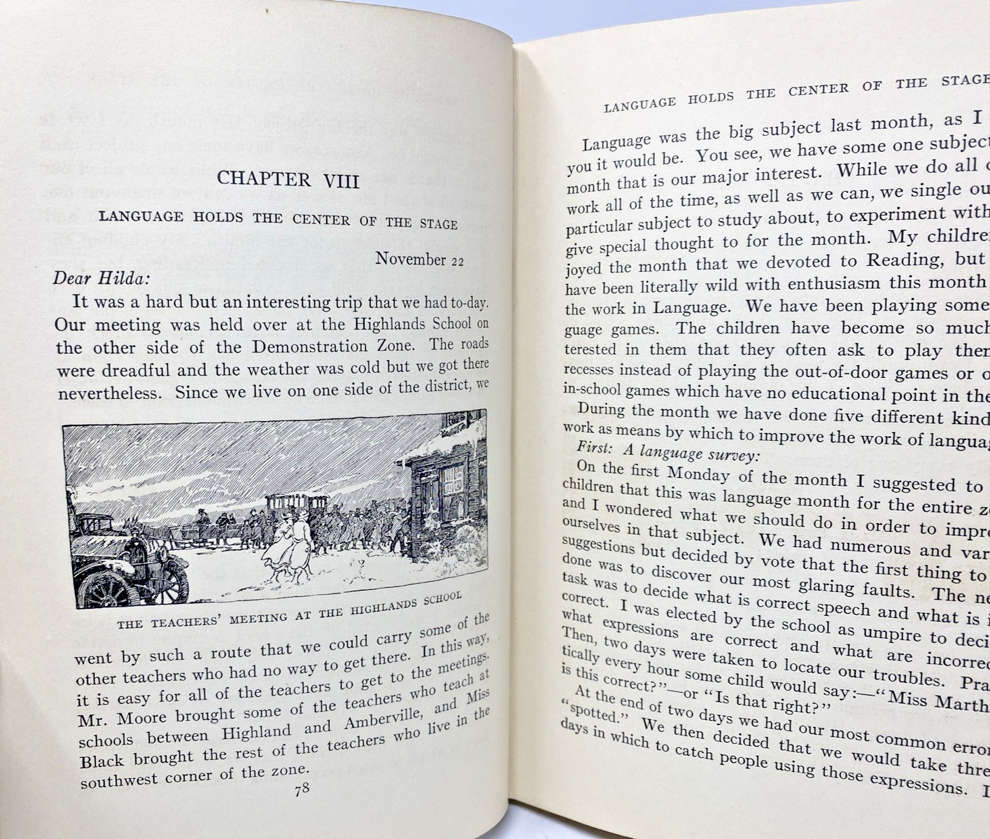 1922 Successful Teaching in Rural Schools Pittman Vintage HC Education Book