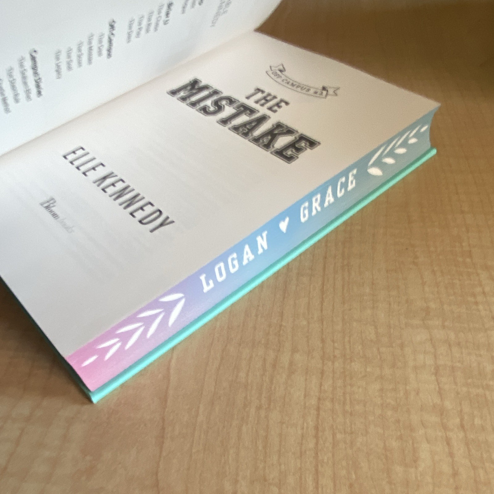 The Mistake (Logan Grace) by Elle Kennedy, YA Romance Fiction Novel, HC
