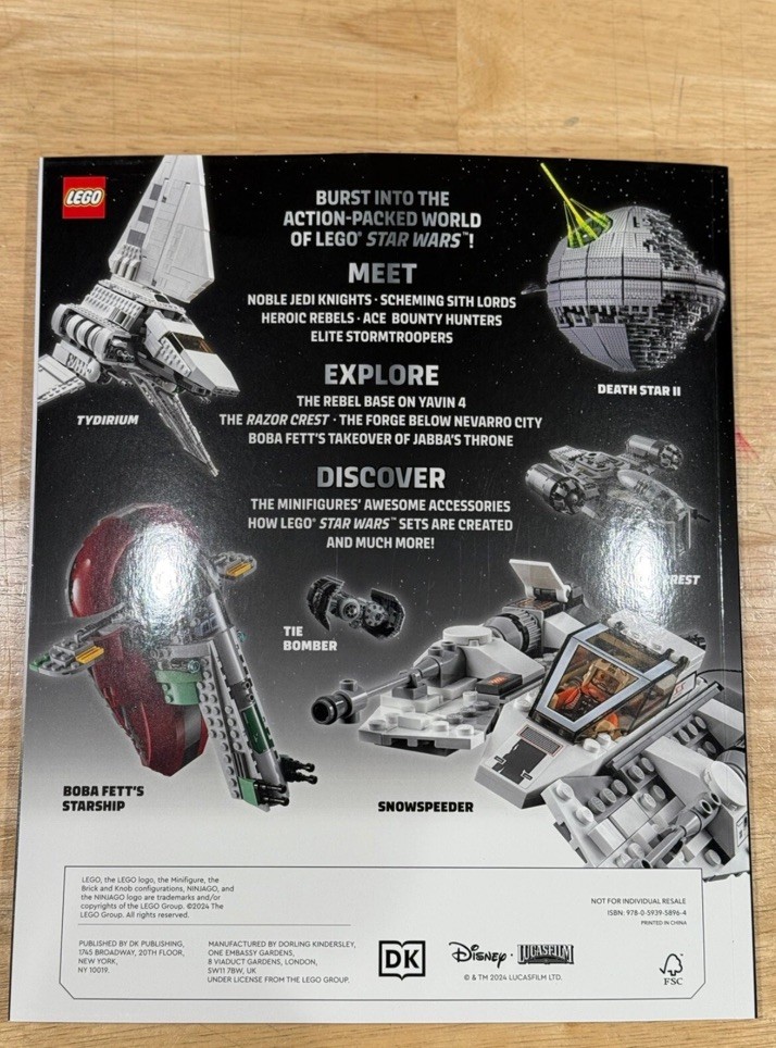 LEGO Star Wars Read. Build. Create 25th Anniversary Book 160 pages