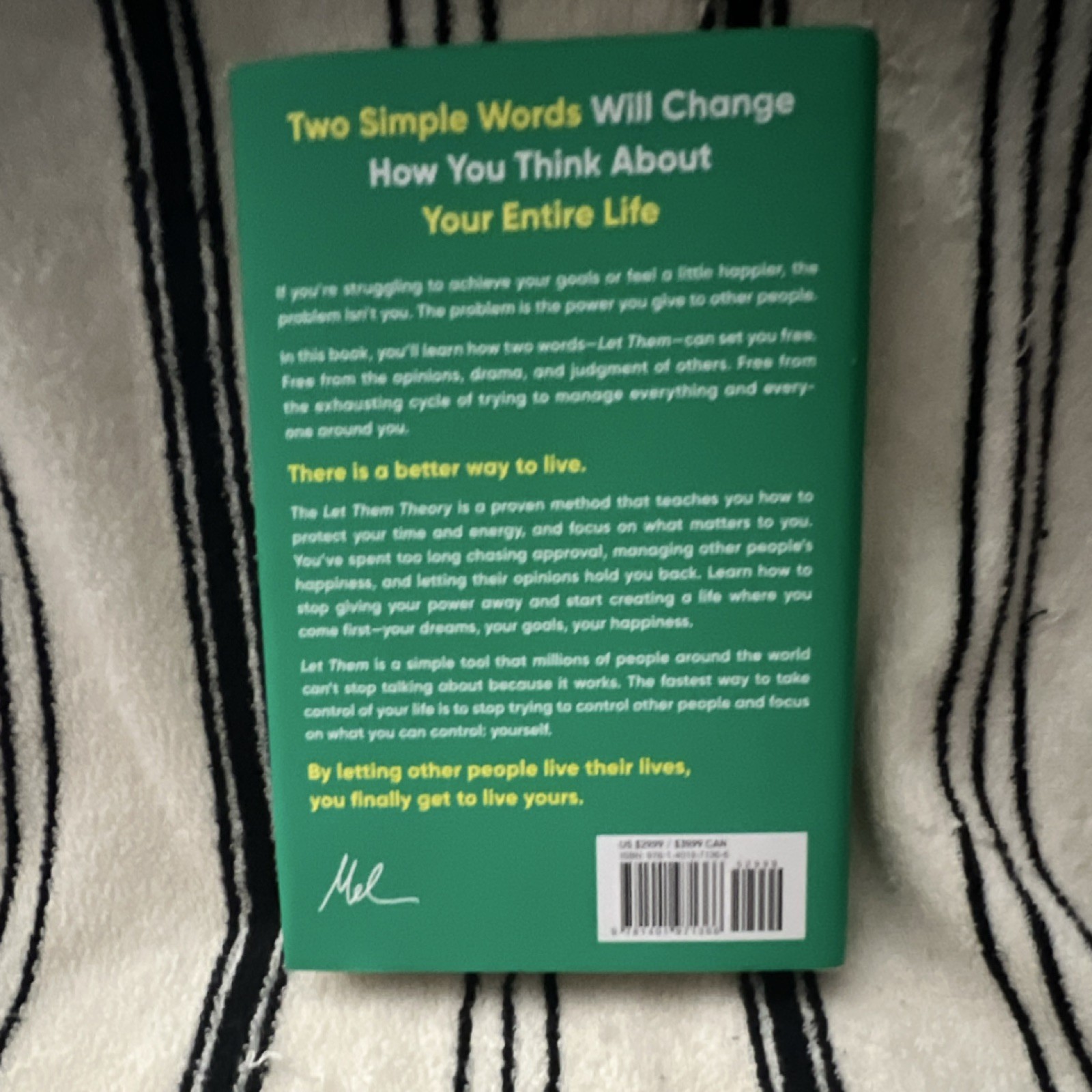 Let Them Theory by Sawyer & Mel Robbins, Hardcover 2024, Self-Help Book