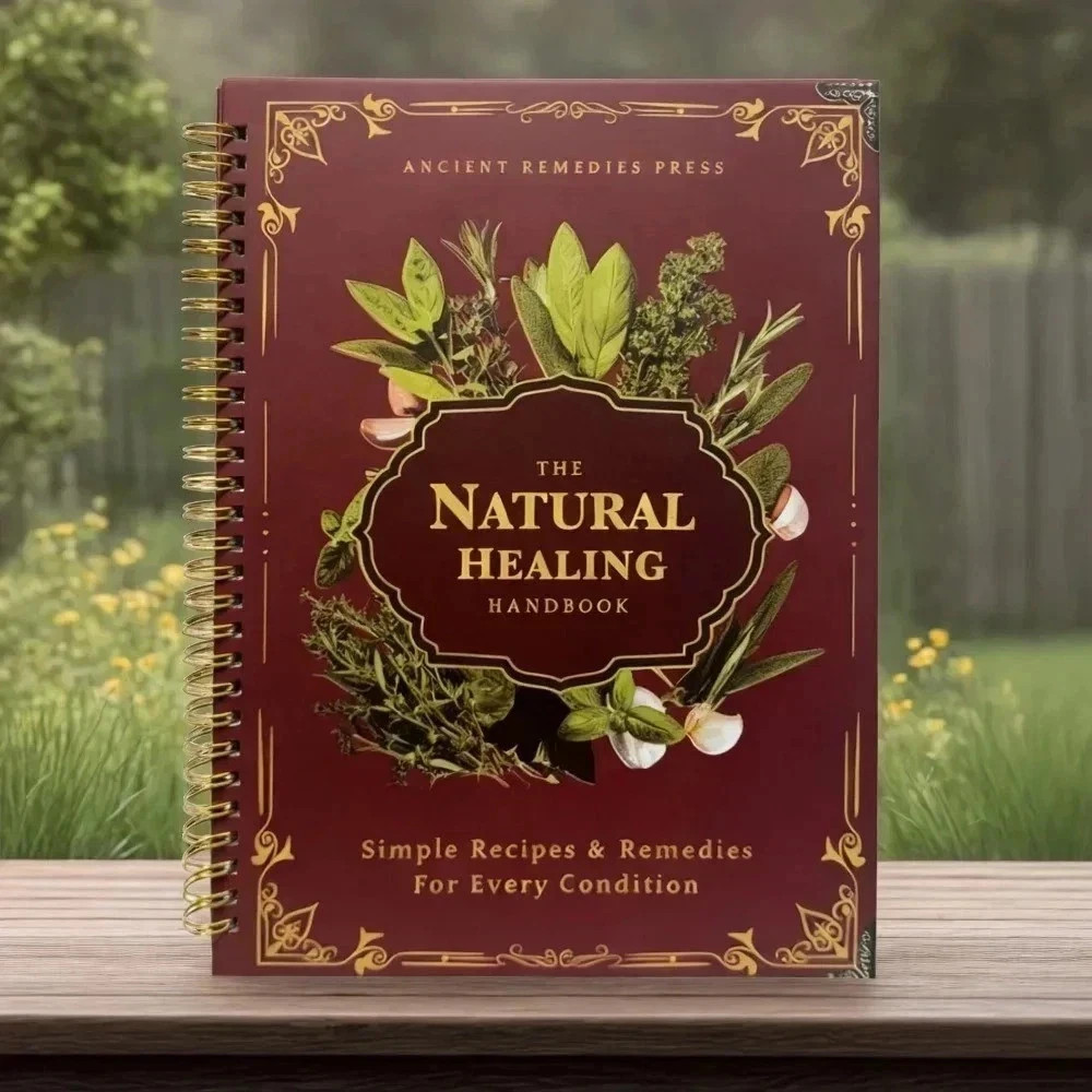The Natural Healing Handbook, Spiral-Bound Guide for Herbal Remedies and Natural
