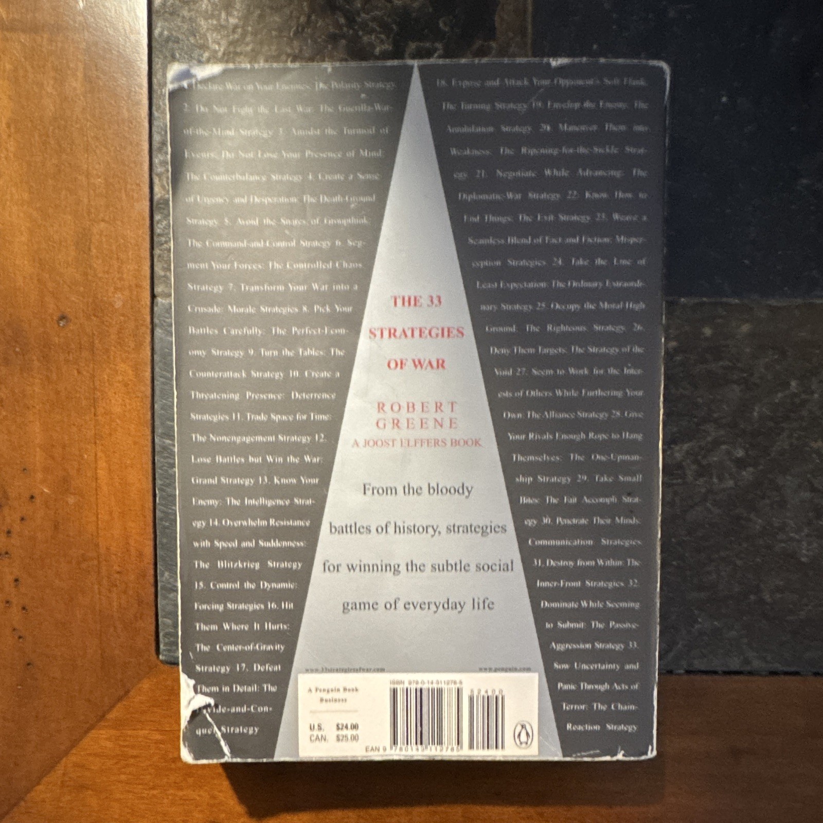 Robert Greene The 33 Strategies of War UK-B PB 2007 Penguin 512 Pages