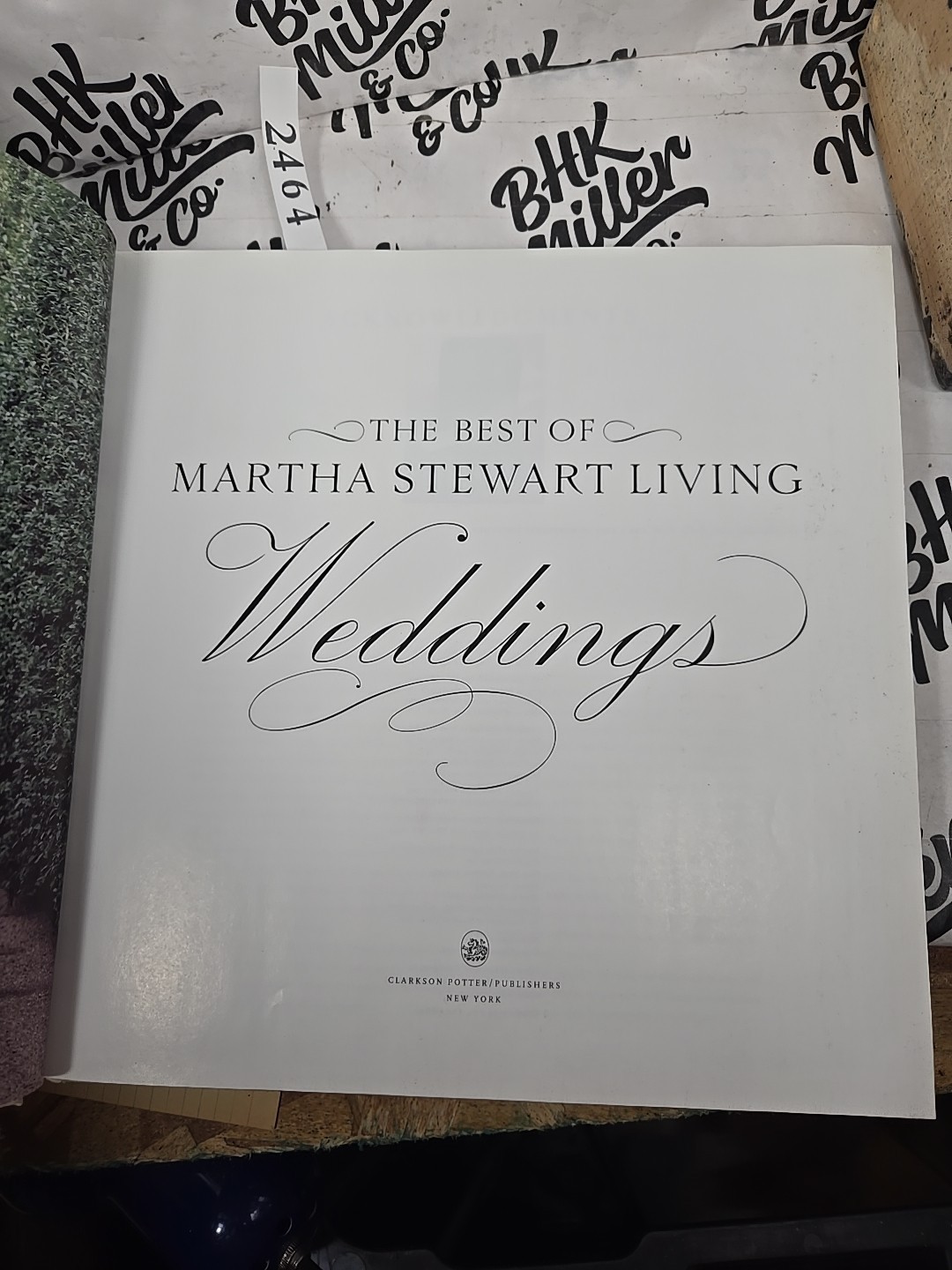 Martha Stewart “The Best of Martha Stewart Living- Weddings” 1999 Hardcover-(65)
