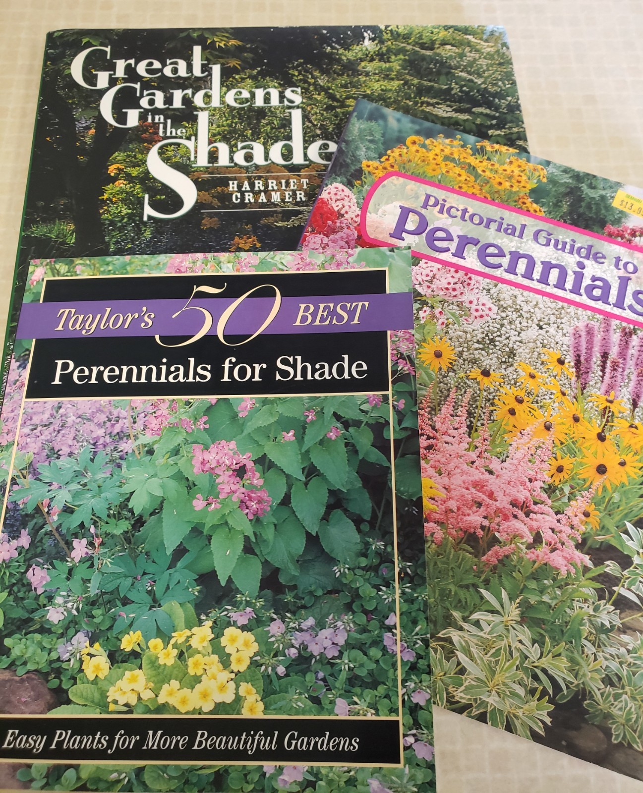 (D6.14) Lot of 3 Books: PERENNIALS and SHADE GARDENS
