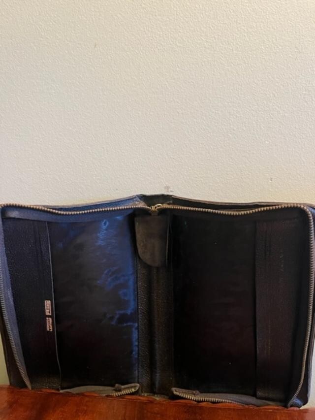 Unique and Rare Oxford KJV Bible Bound in Genuine Morocco, Morocco zip Cover