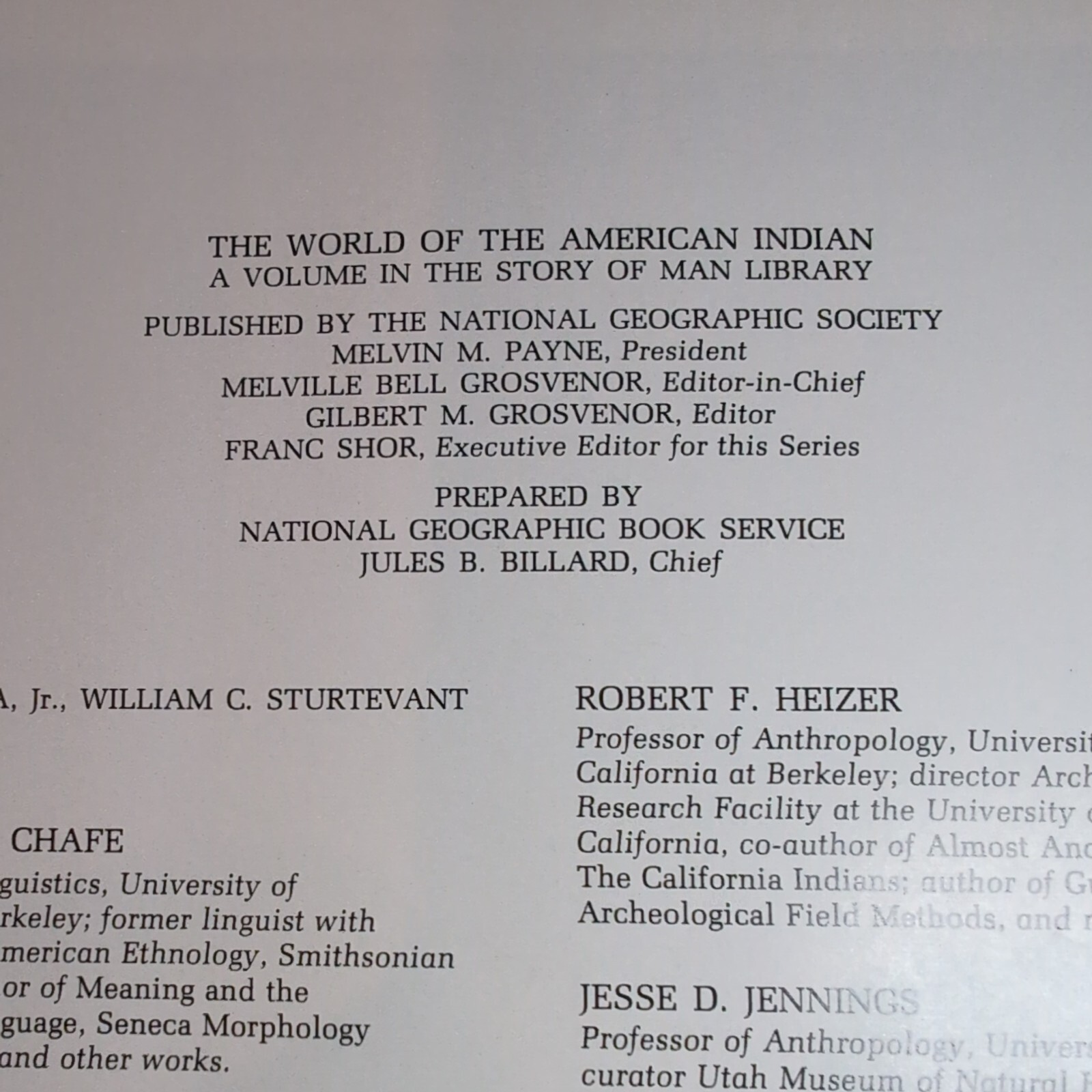 The World of the American Indian, 1974 National Geographic Society HC 400 pages