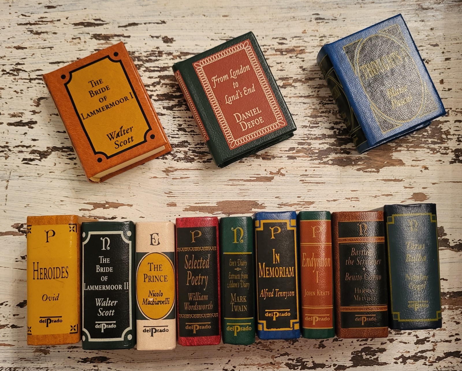 Del Prado Miniature Books Classics Library Your Choice Of Titles Leather Mini