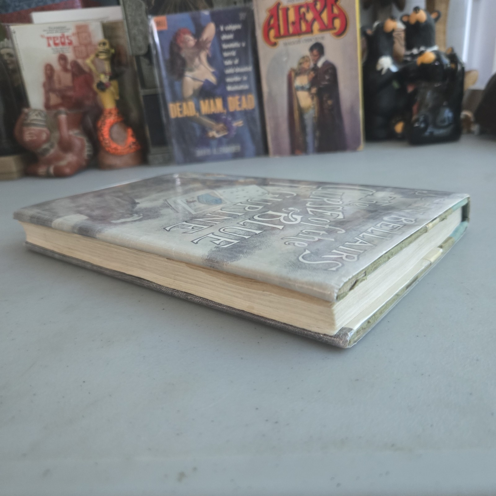 Reserved Listing: Rythomp77 Curse of the Blue Figurine HCDJ Exlib