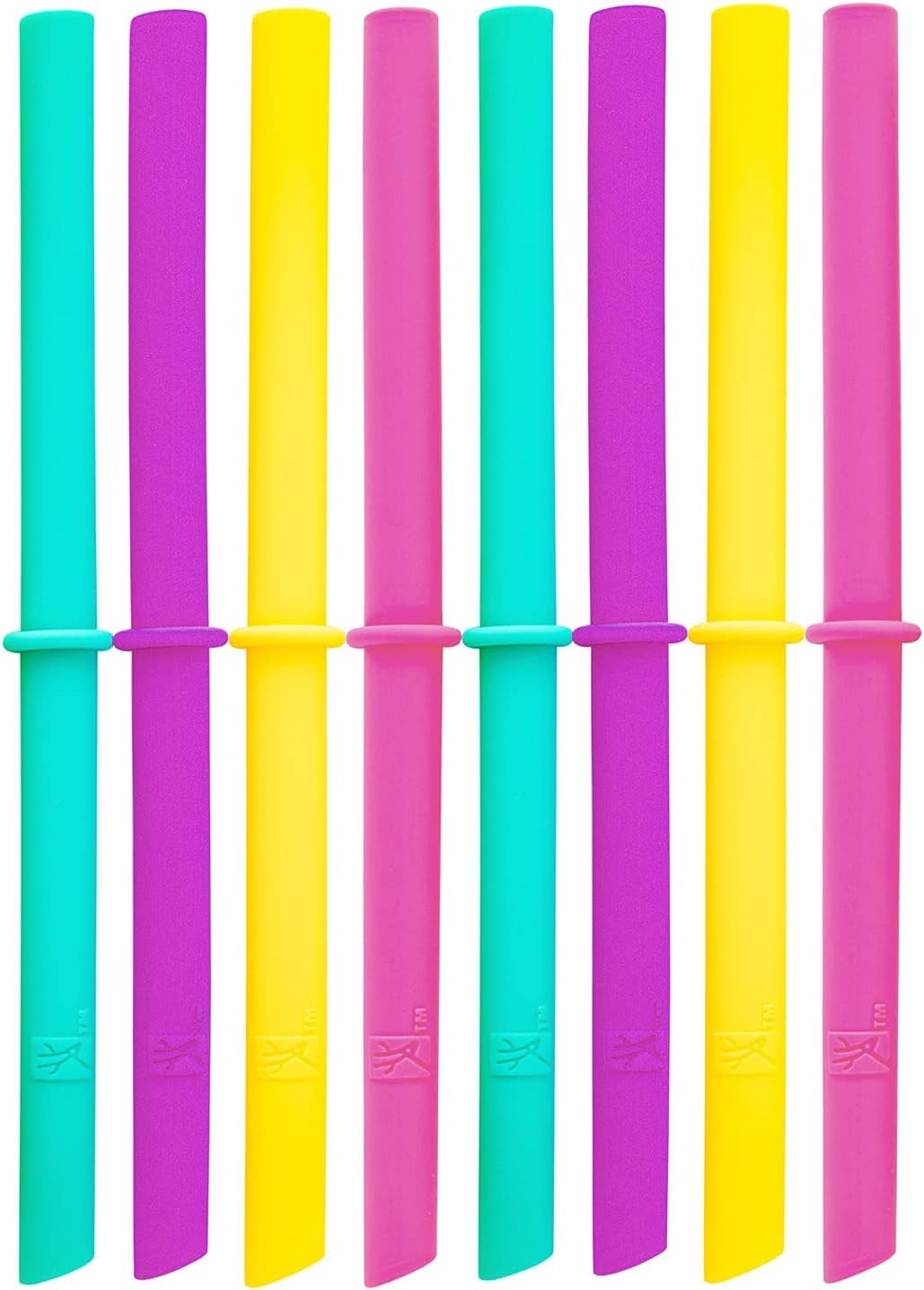 Adult & Kid’s Reusable Silicone Straws with Stopper for 8oz & 10oz Mason Jars or