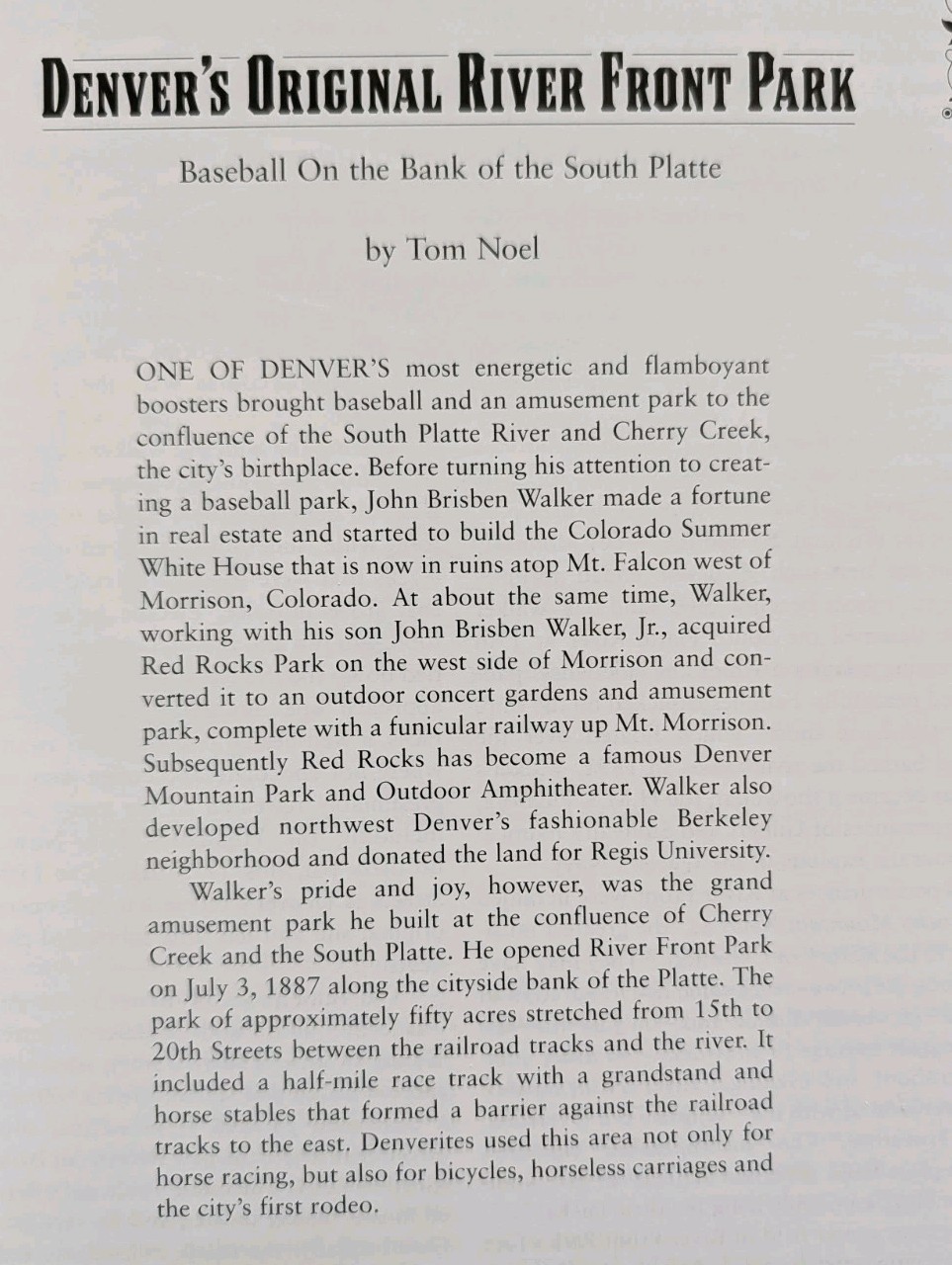 2003 Book: Above The Fruited Plain: Baseball In The Rocky Mountain West