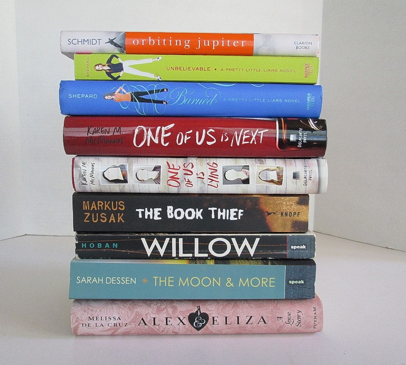 Lot of 9, Teen Young Adult Fiction Novels, Romance Mystery Drama, Modern Authors