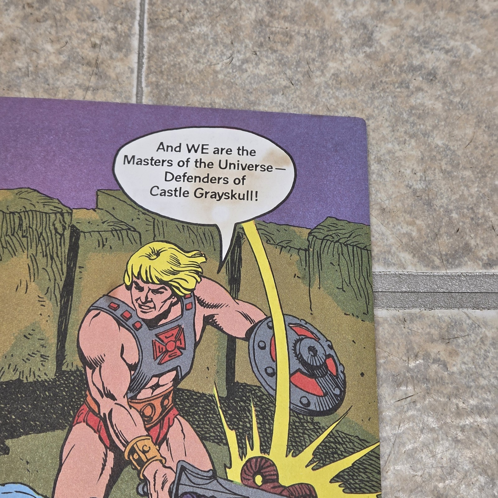 Vintage Masters of the Universe The Thief of Castle Grayskull Golden Book 1983
