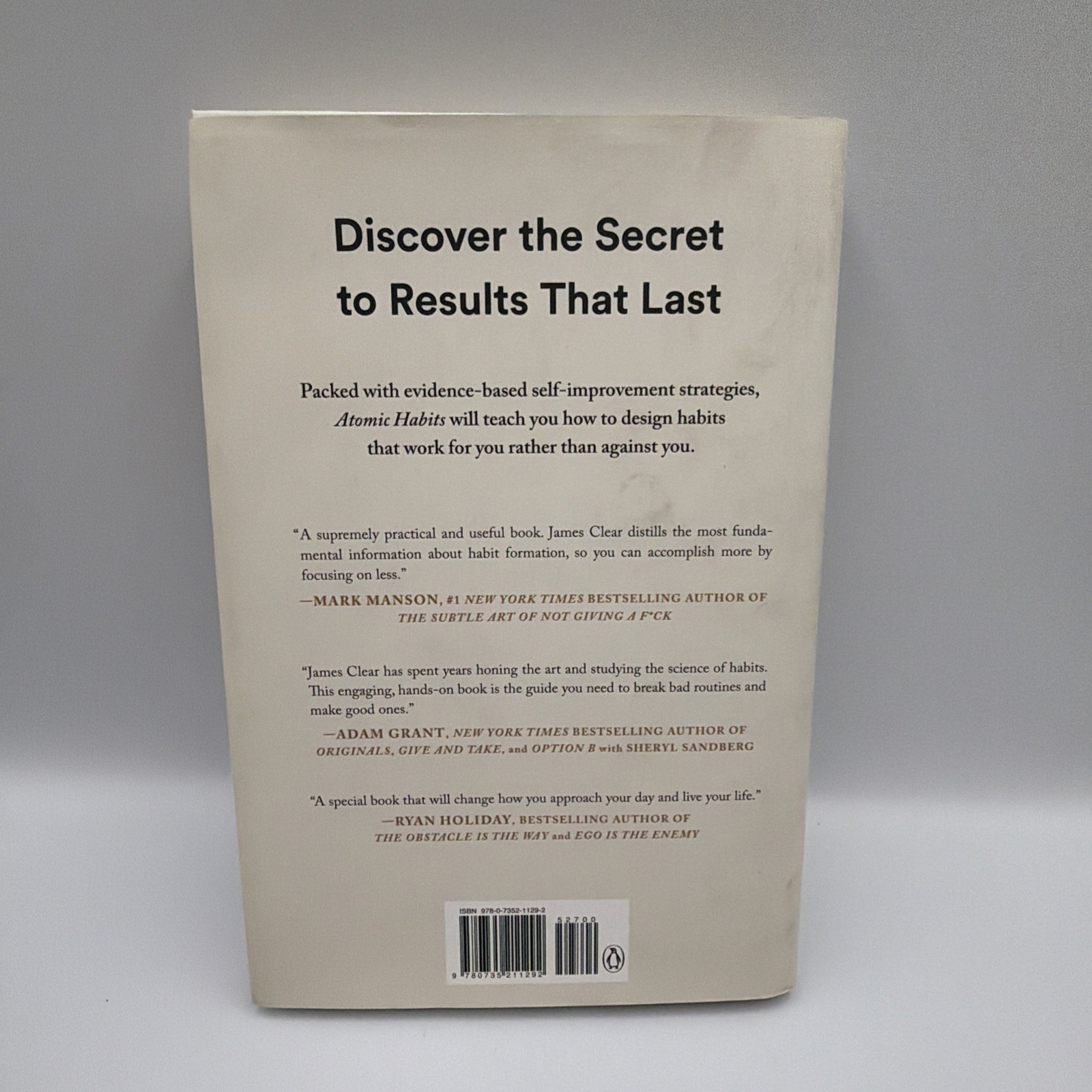 Atomic Habits by James Clear Build Good Habits Hardcover