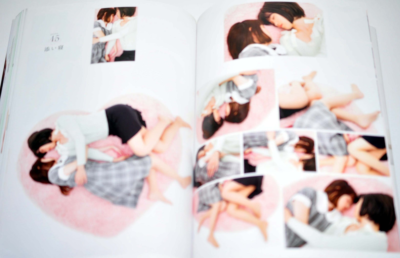 A collection of poses for drawing two people attracted to each other in the Yuri
