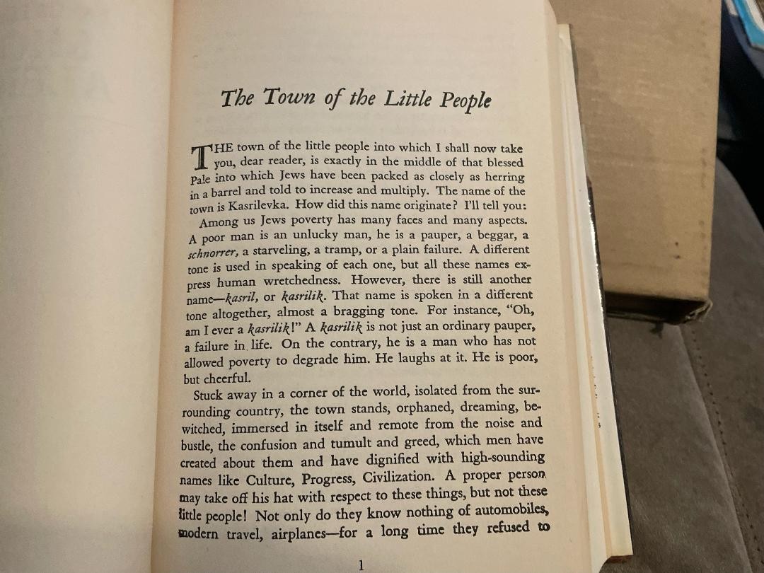 Favorite Tales of Sholem Aleichem Hardcover 1983