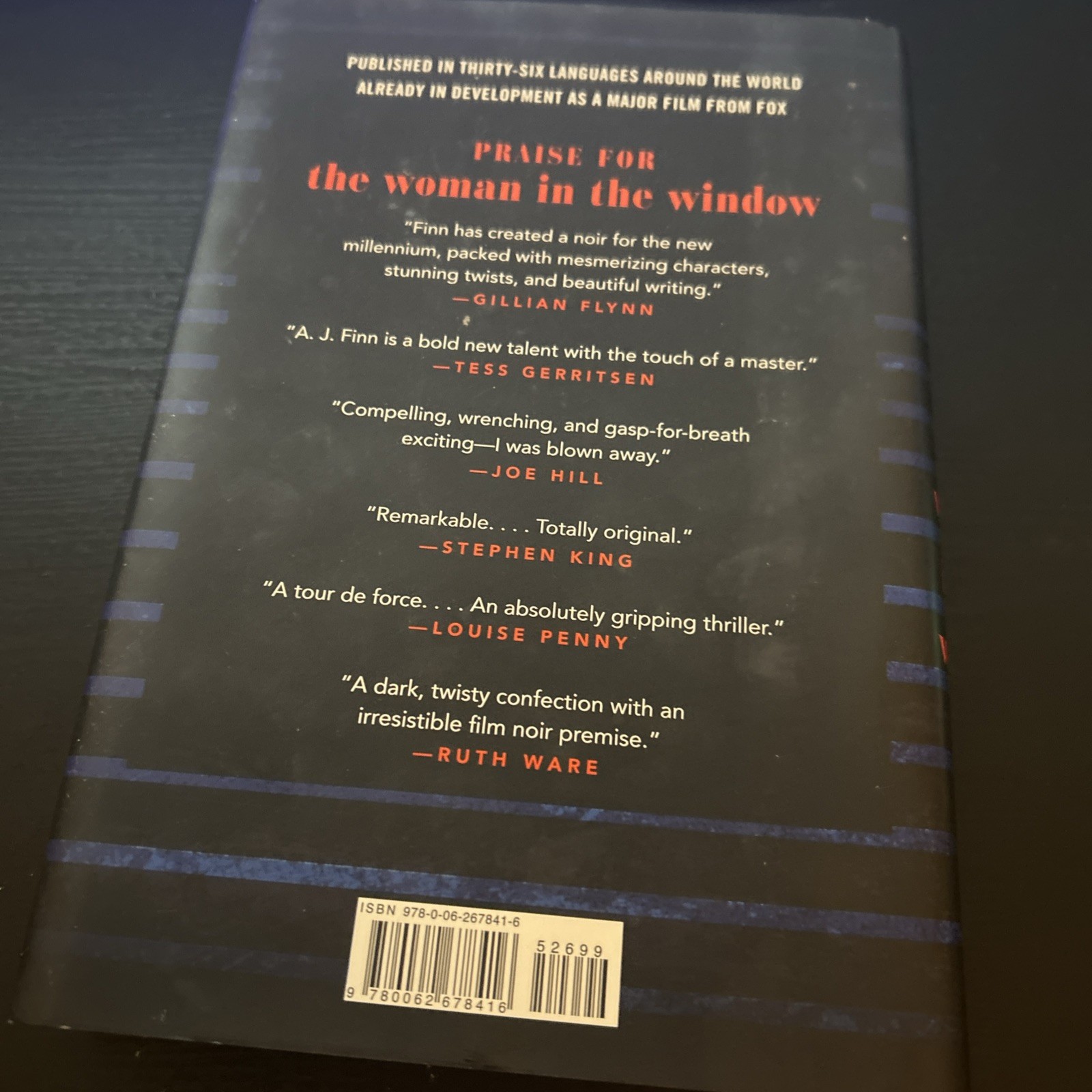 Woman in the Window : A Novel by A. J. Finn (2018, Hardcover)