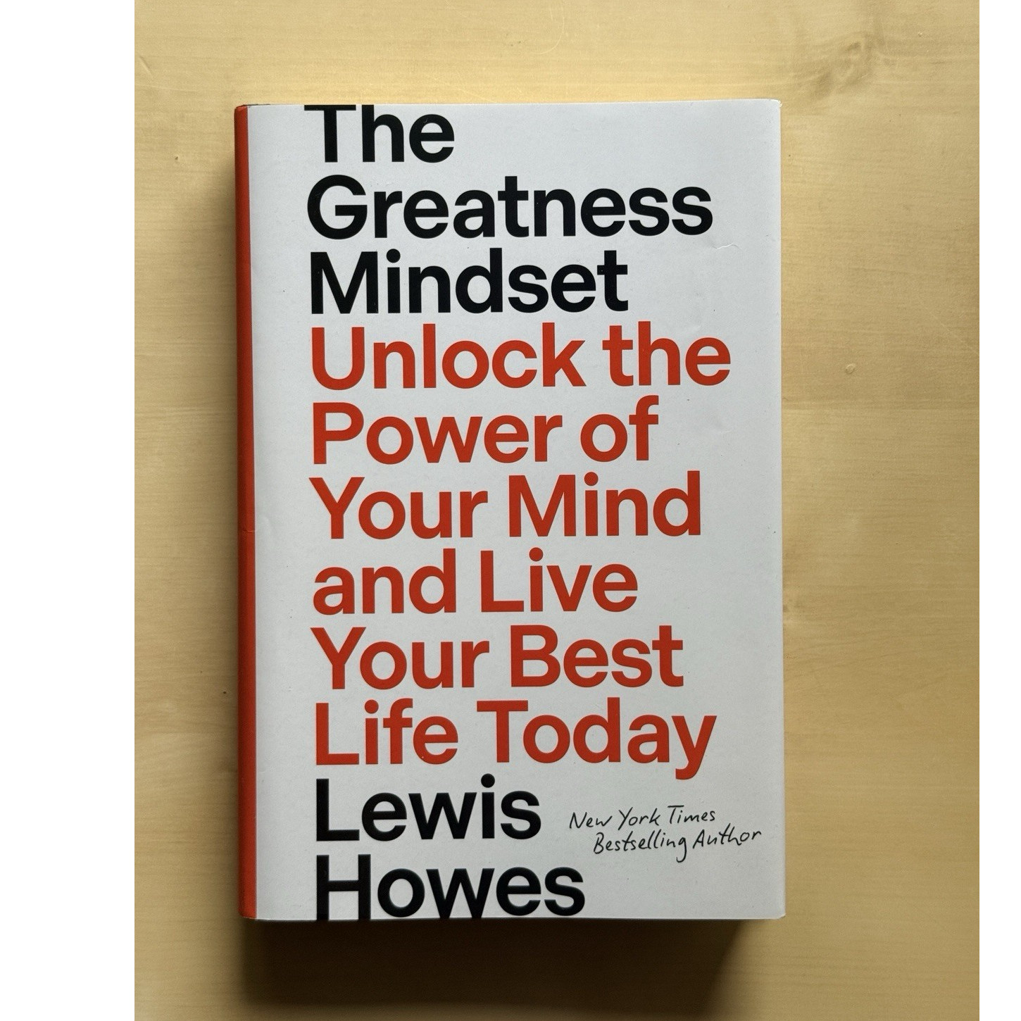 Lewis Howes Greatness Mindset Hardcover Self-Help 2023 Hay House w/ Dust Jacket