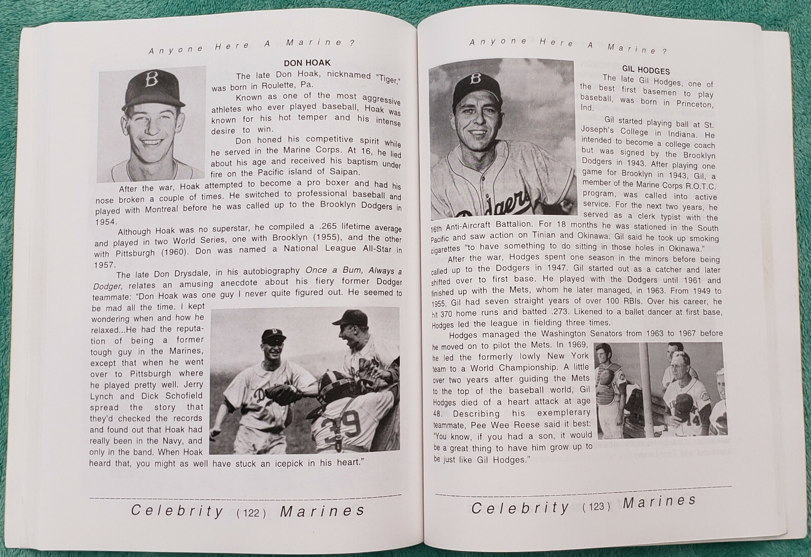 Anyone Here A Marine? Vol. II Celebrity Marines Rare Trade Paperback 184 Pages
