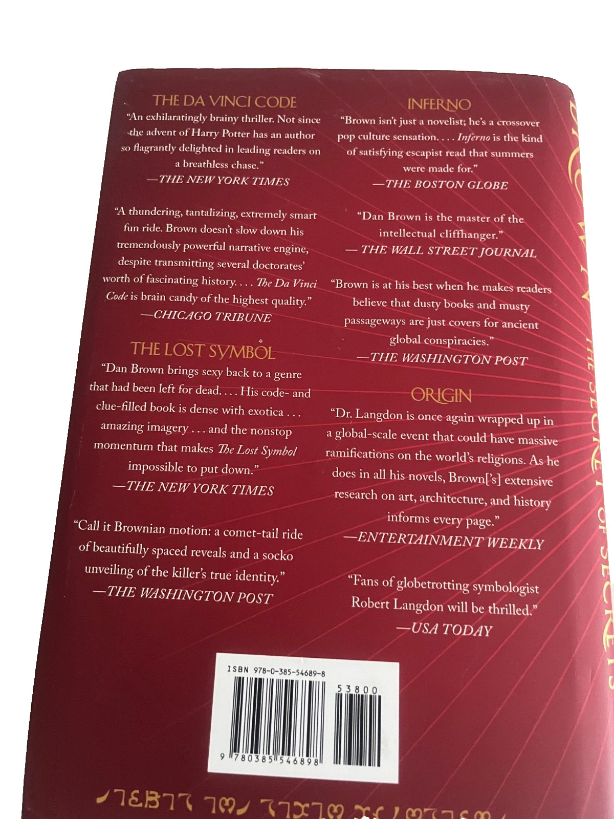 The Secret of Secrets: A Novel (Robert Langdon) – hardcover Brown, Dan