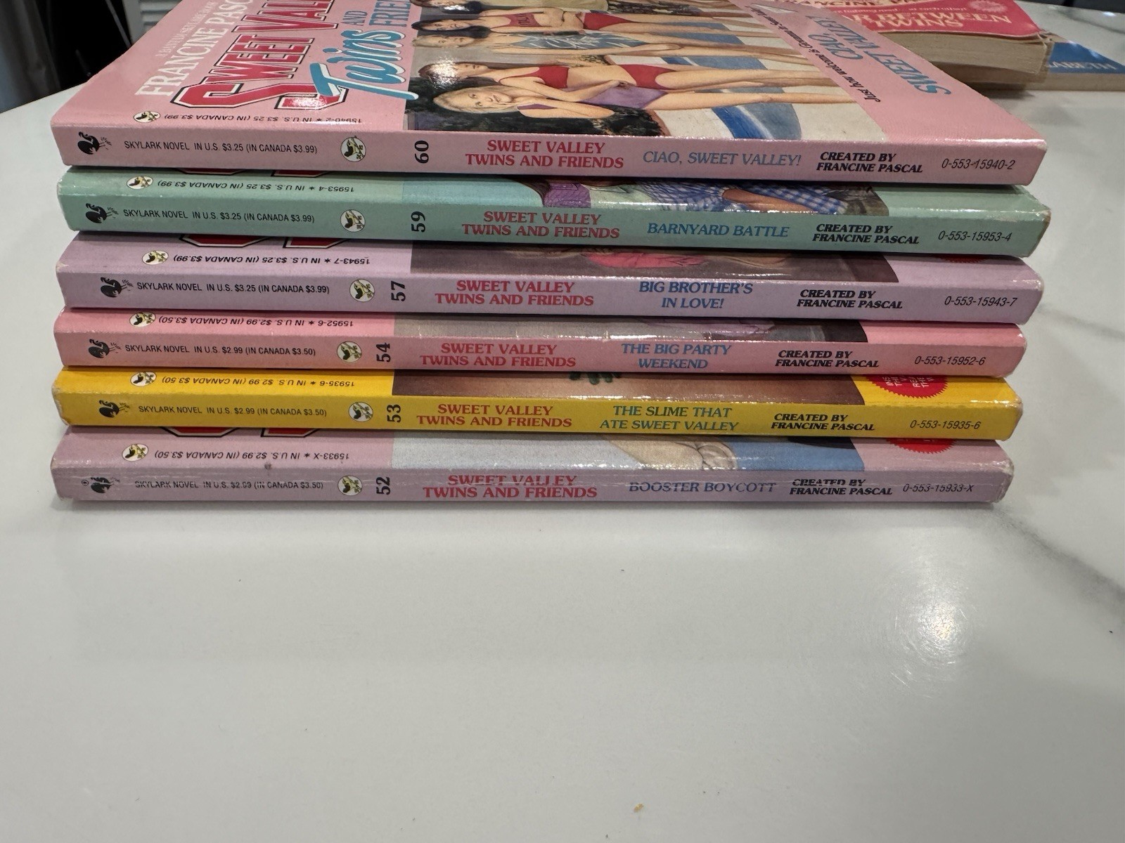 Francine Pascal Sweet Valley Twins and Friends Lot 6 Paperback 52 53 54 57 59 60
