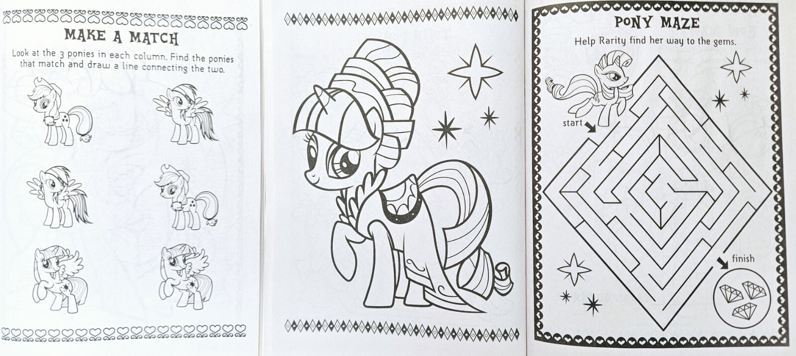 My Little Pony Jumbo Coloring & Activity Books Gift Set Of 6 – Over 450 pages!