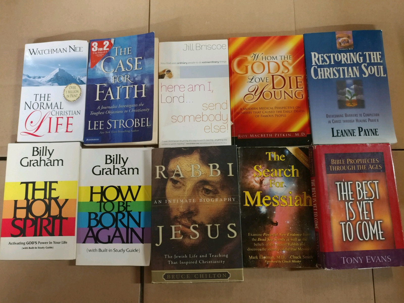 Lot of 5 Pounds LBs Christian Prayer Bible Jesus Theology Pray Books RANDOM*MIX