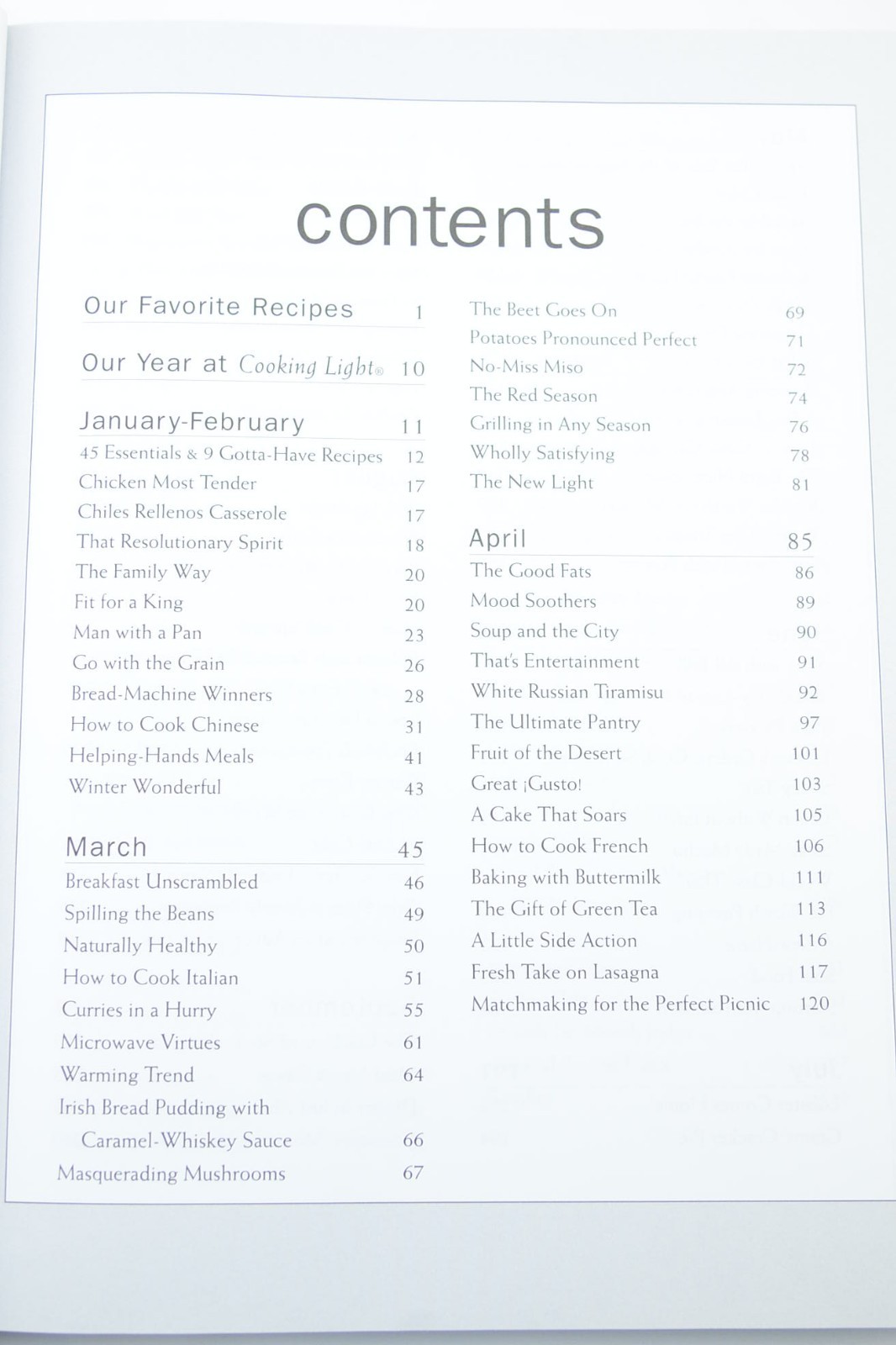 Cooking Light: Annual Recipes 2002 – Hardcover – VERY GOOD 416 Pages