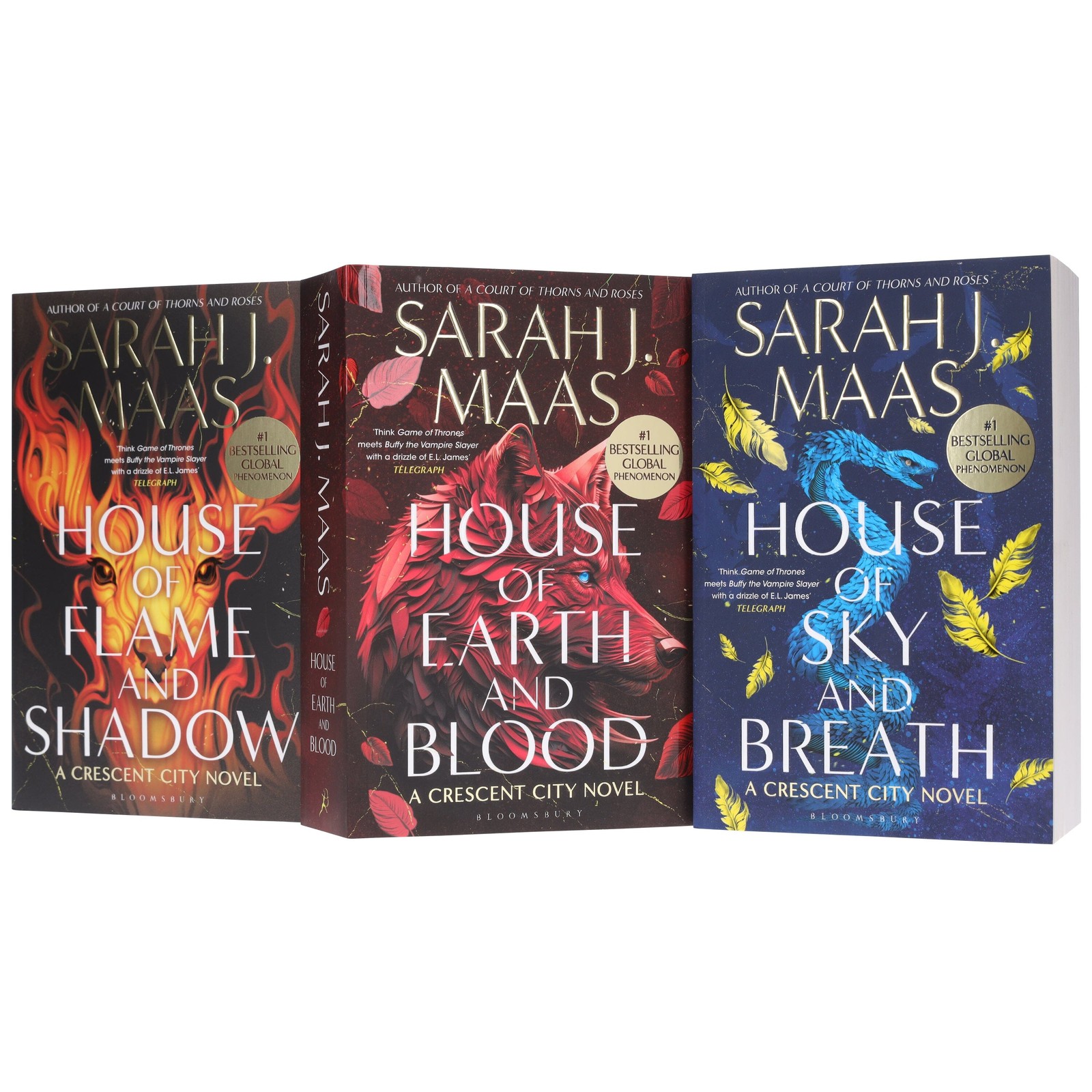 Crescent City Series by Sarah J. Maas 3 Books Set – Fiction – Paperback