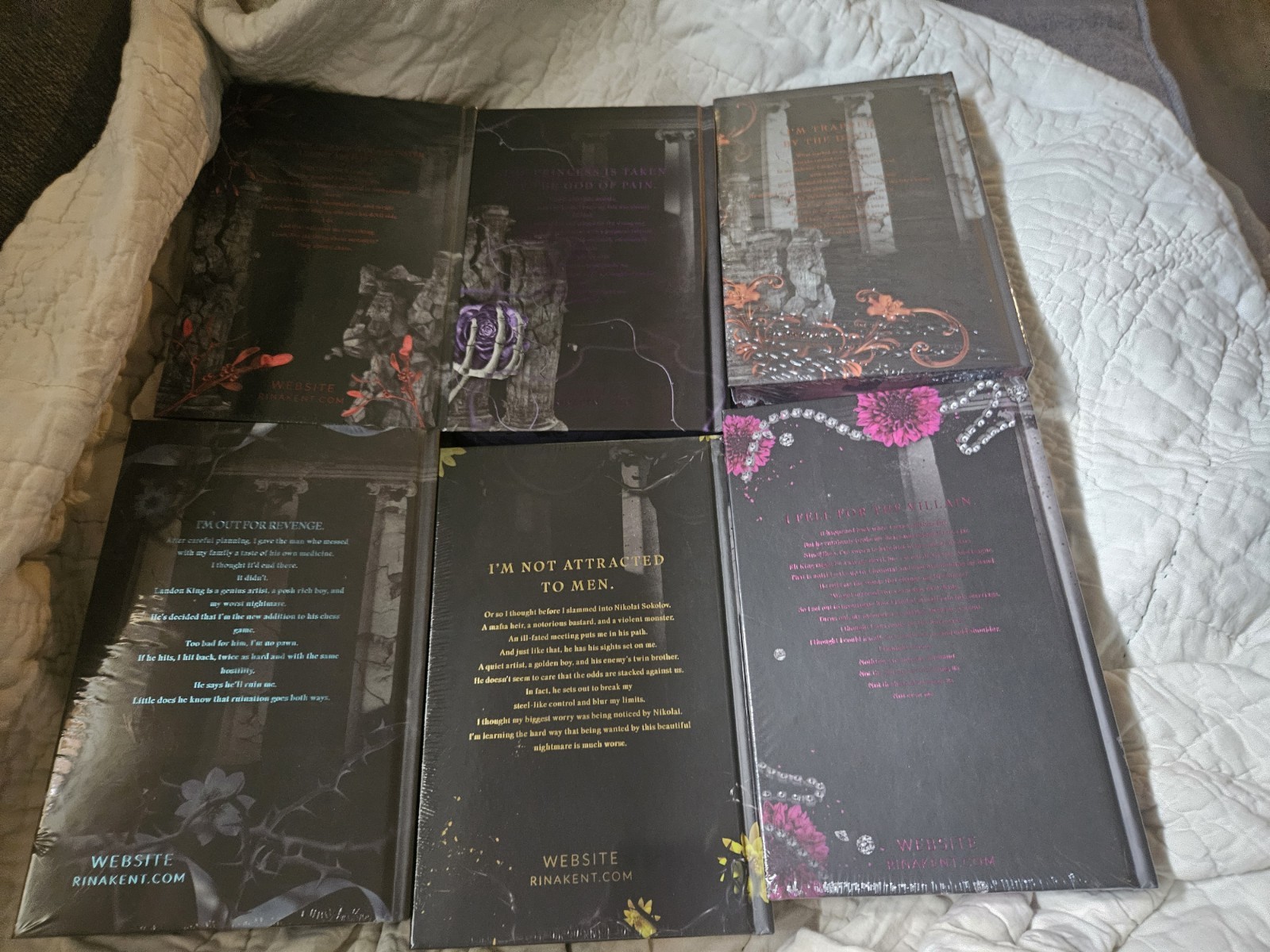 Legacy of Gods Rina Kent Signed Website Exclusive Books Set 1-6 NEW SIGNED!
