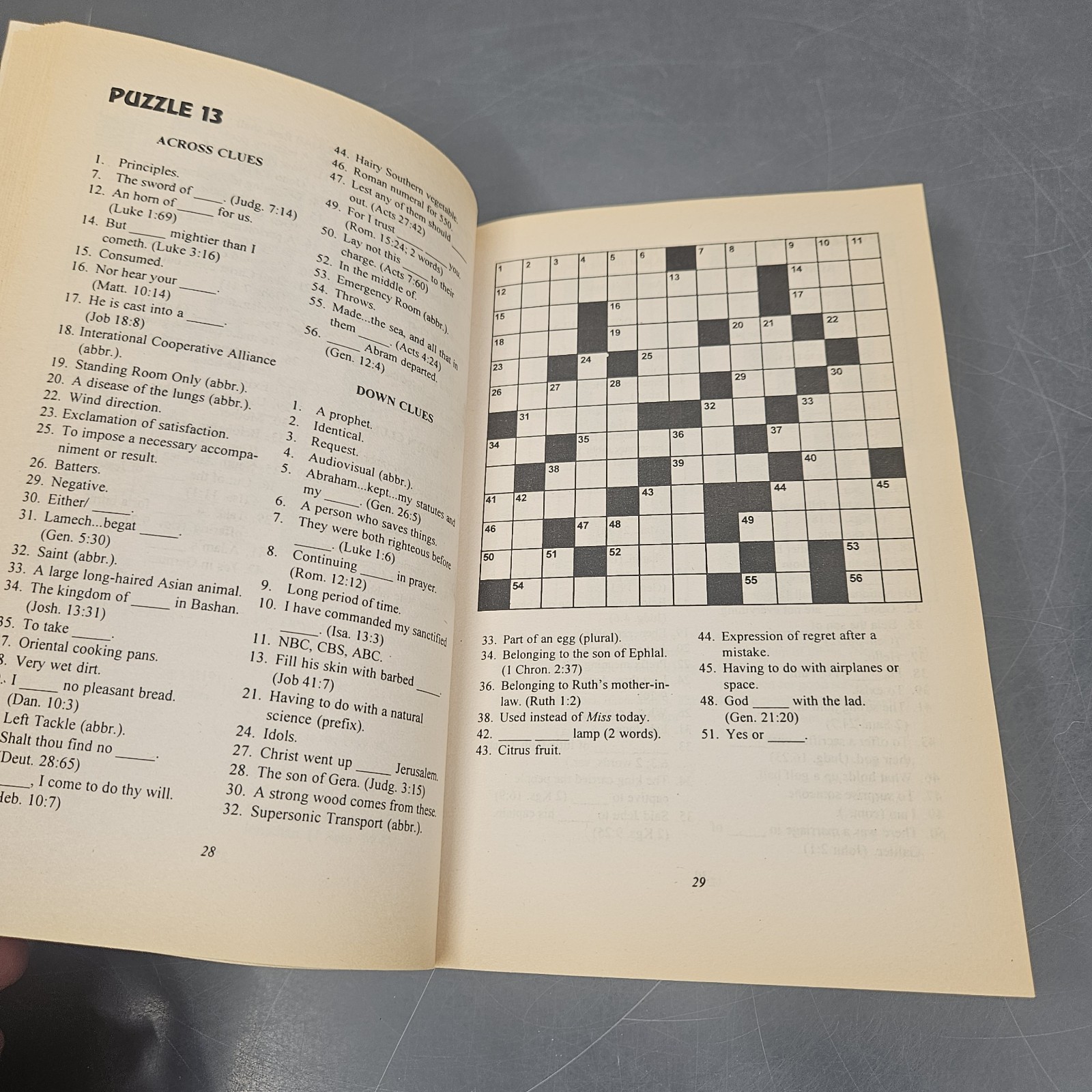 The Jumbo Bible Crossword Collection Over 400 Pages Religious Mental Exercise