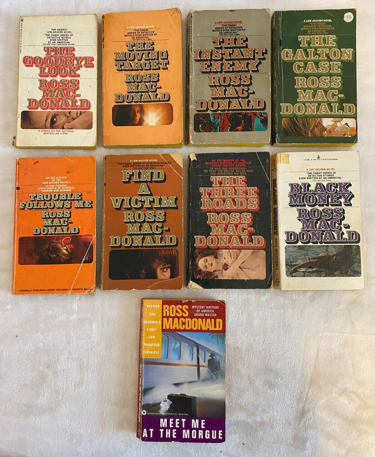 Lew Archer – Ross Macdonald CHOOSE YOUR TITLE: CLEARANCE SALE PB ‘70-90 Fair #2
