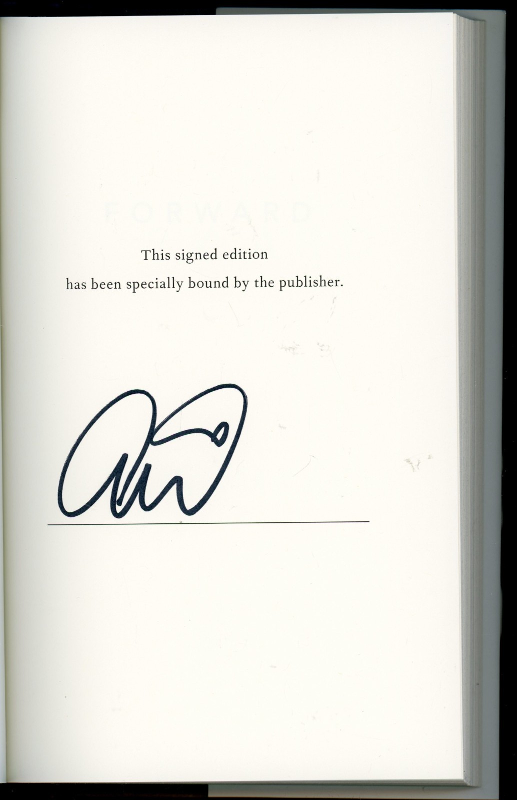 Forward : A Memoir by Abby Wambach (2016, Hardcover) signed First Edition