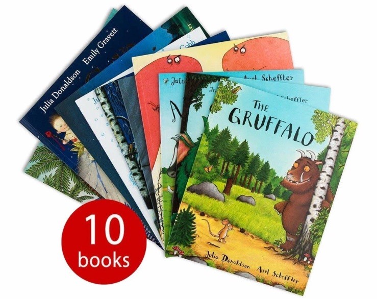 Julia Donaldson 10 Books Set Collection Pack Includes Room On The Broom, Paprbck