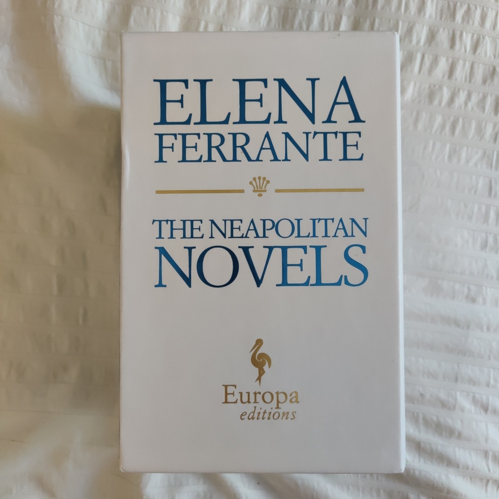 The Neapolitan Novels box set by Elena Ferrante(Europa Editions,trade paperback)