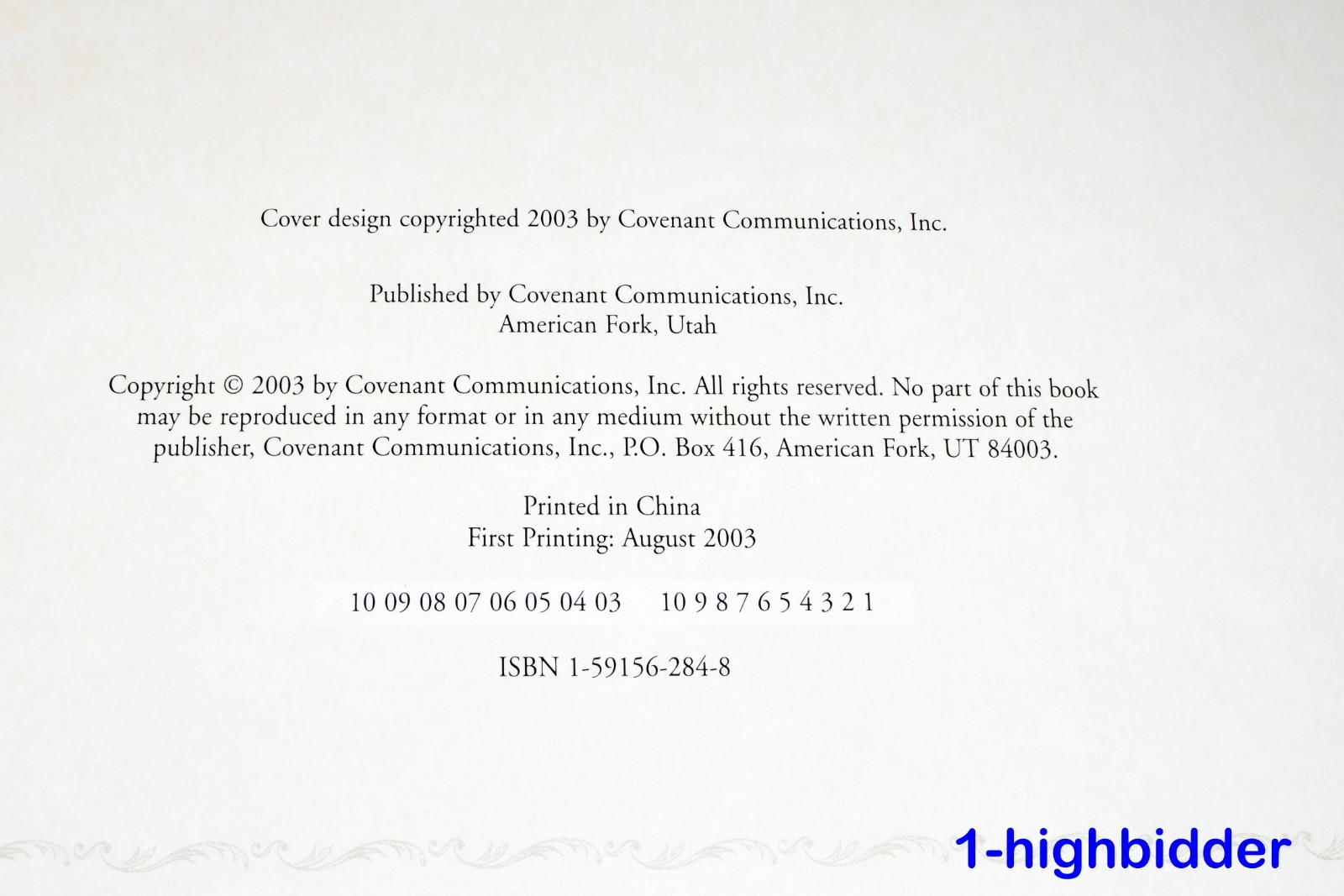 Book of Mormon LARGE Family Heritage Collectors Ed LDS Mormon Covenant Com. 2003