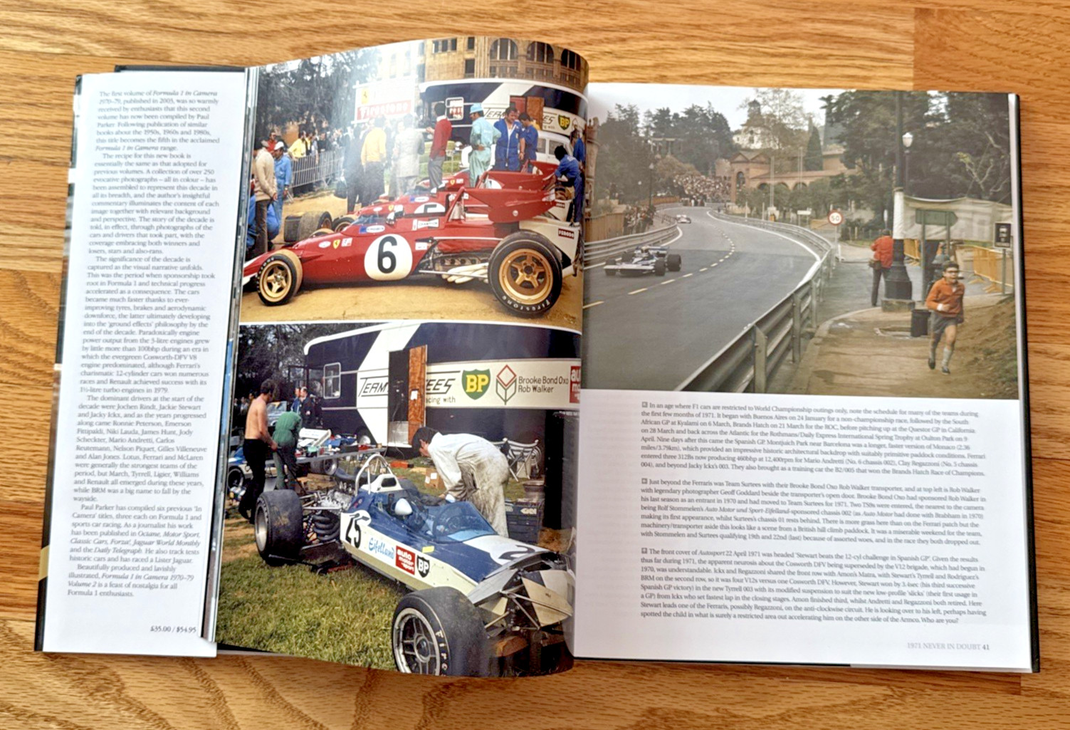 Formula 1 In Camera 1970-79 Vol 2 Paul Parker Hardcover F1 Racing Book