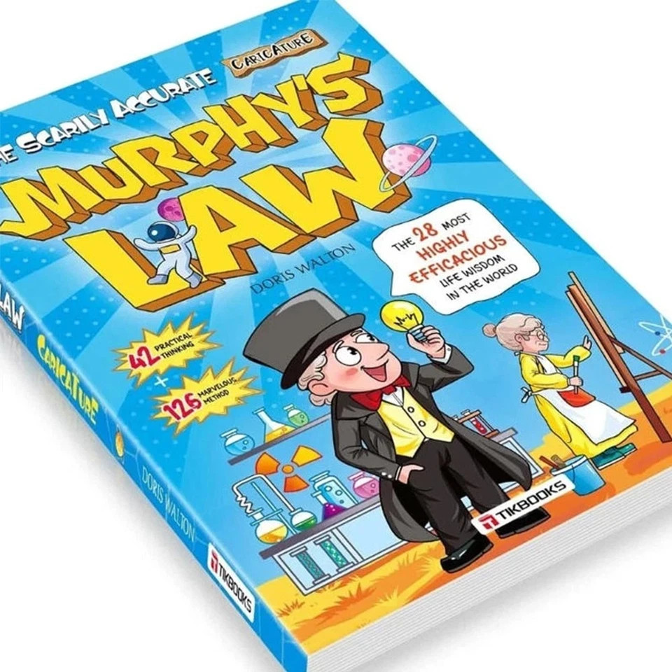 Murphy’s Law Illustrated Book 128 Pages Paperback Fun Learning Kids Gift USA…