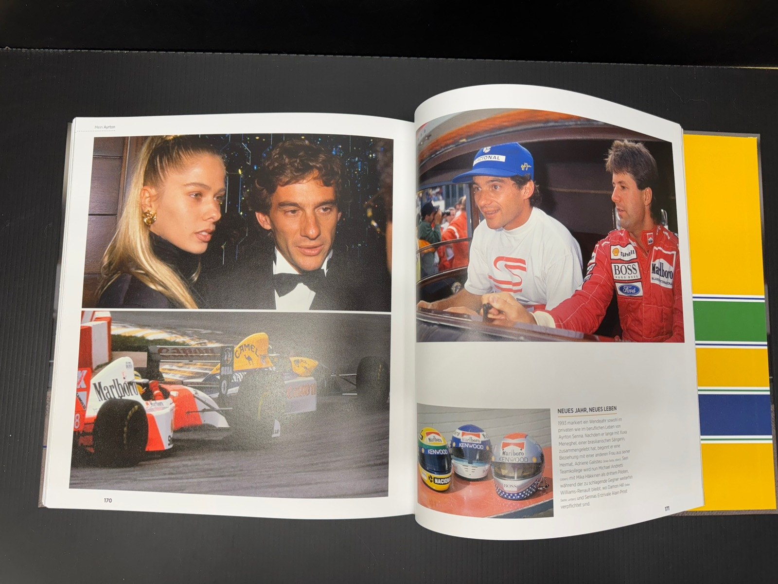Ayrton Senna : Nueue Bilder Einer Legande Hard Cover 200 Pages