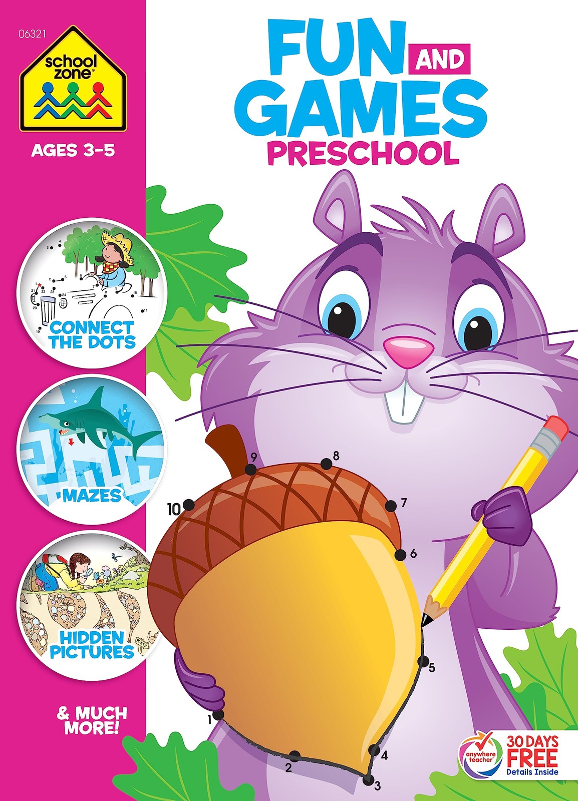 School Zone Big Preschool Activity Workbook: 320 Pages, 300+ Activities, Pre…