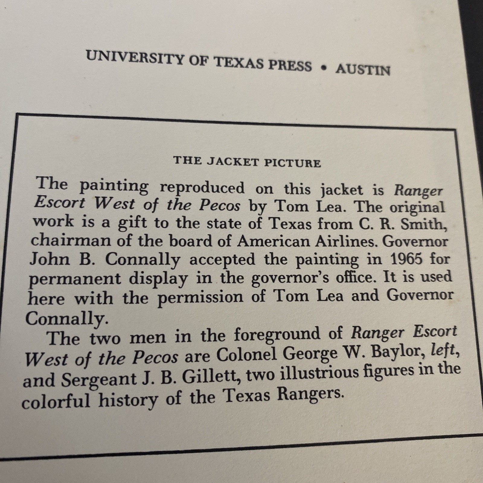 The Texas Rangers A Century of Frontier Defense Walter Prescott Webb 1987 HC