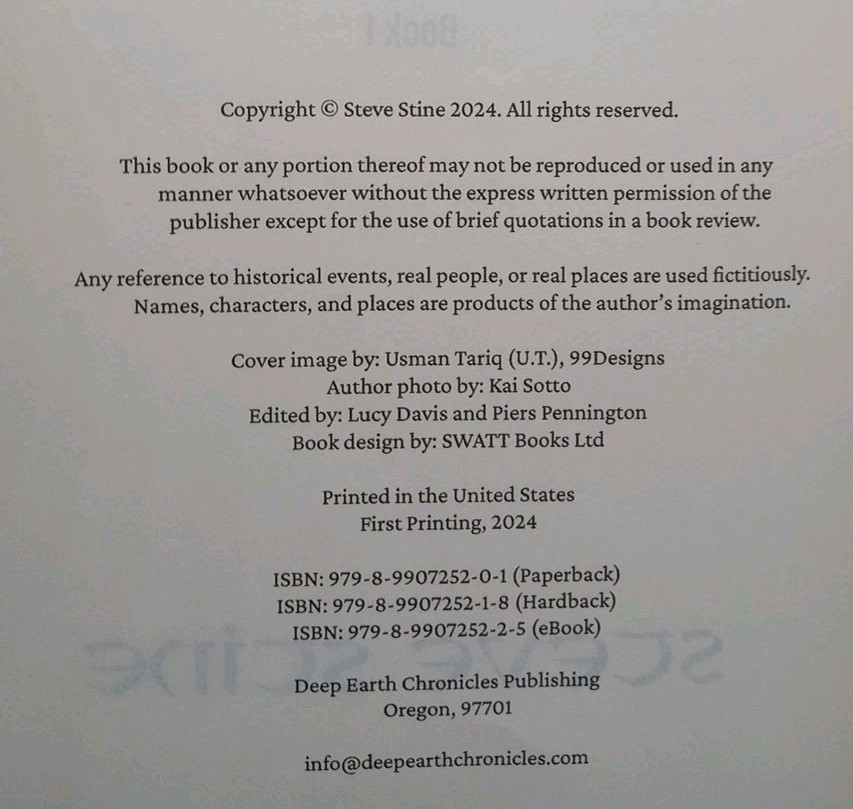 I, Enoch: The Deep Earth Chronicles by Steve Stine Hardcover Book