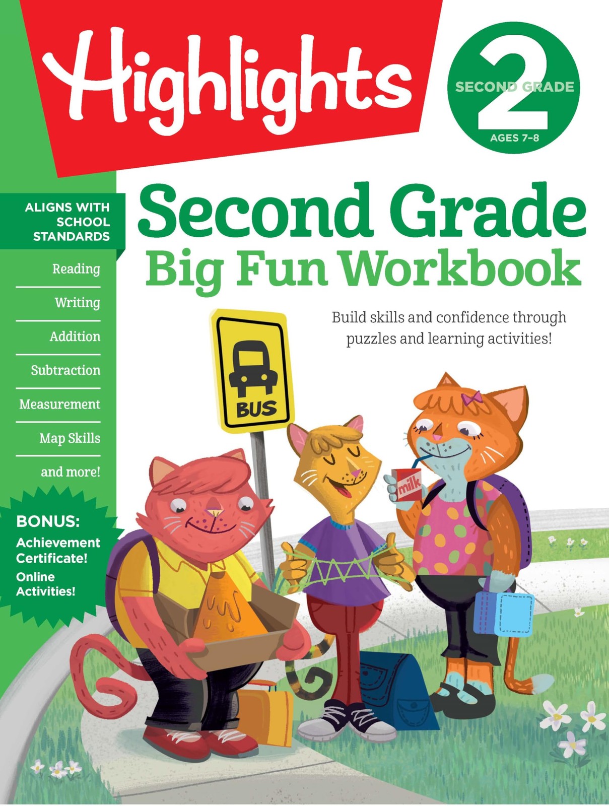 Second Grade Big Fun Workbook: 256 Pages of Puzzle-Based Practice in Math, R…