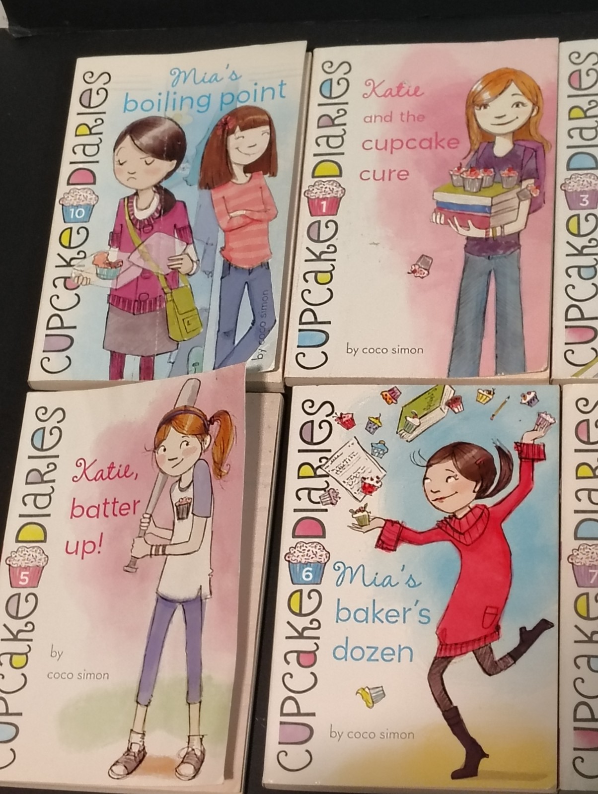 9 Cupcake Diaries Book Lot Vols 1-10 No #4 Coco Simon