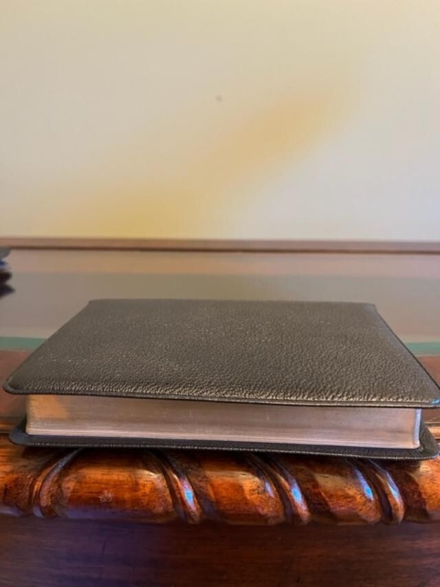 Unique and Rare Oxford KJV Bible Bound in Genuine Morocco, Morocco zip Cover
