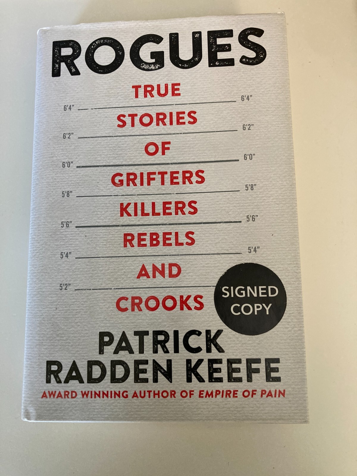 Rogues: True Stories by Patrick Radden Keefe (2022, HC) SIGNED 1st UK Printing