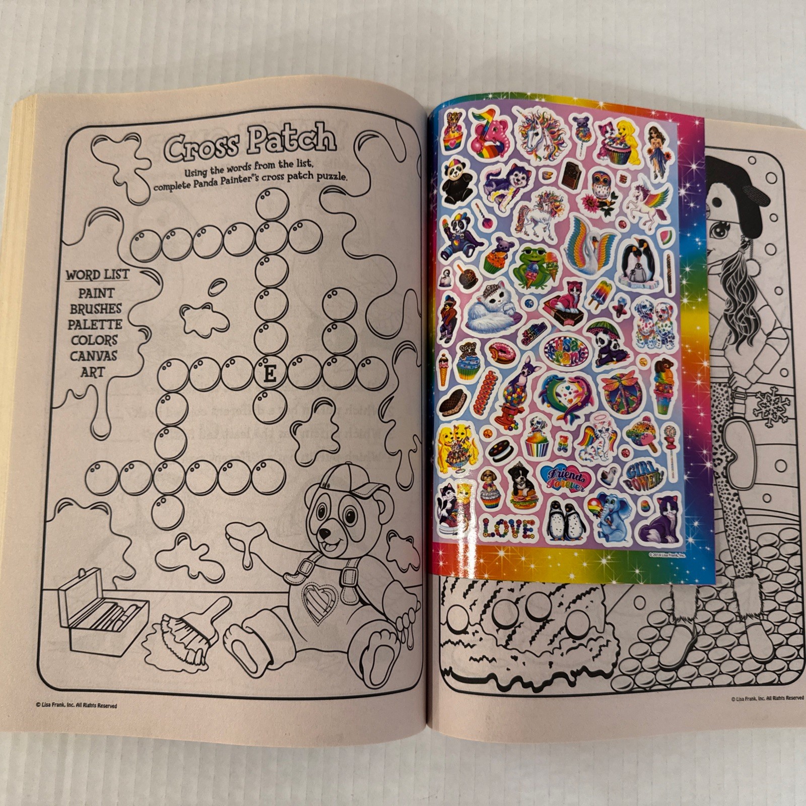 Lisa Frank Coloring and Activity 288 Pages Book With Stickers (TD)