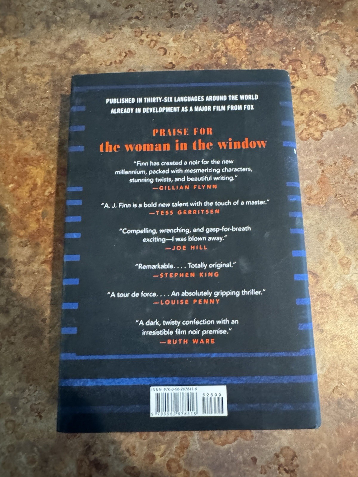 A. J Finn The Woman in the Window: A Novel