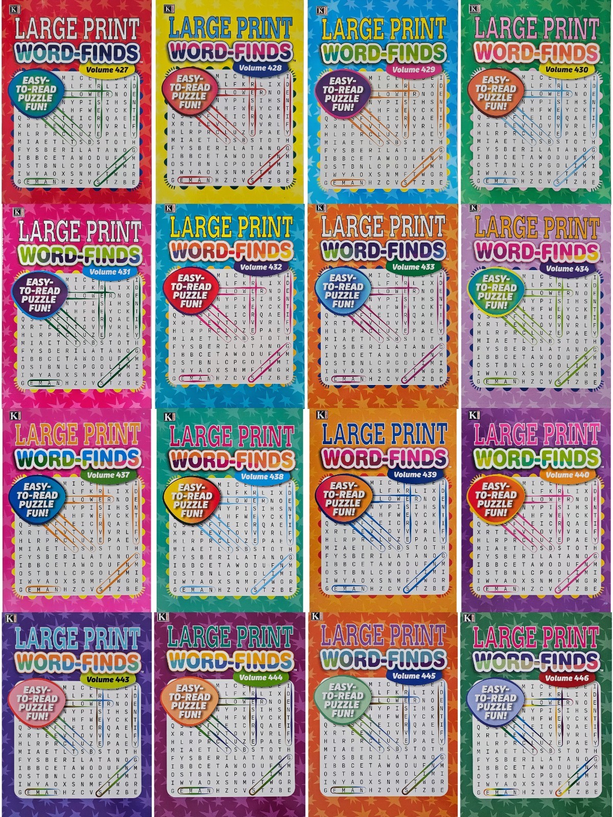 Large Print Word-Finds Puzzle Books Kappa Games,Search,Hunt~ Pick up to 30 Vols
